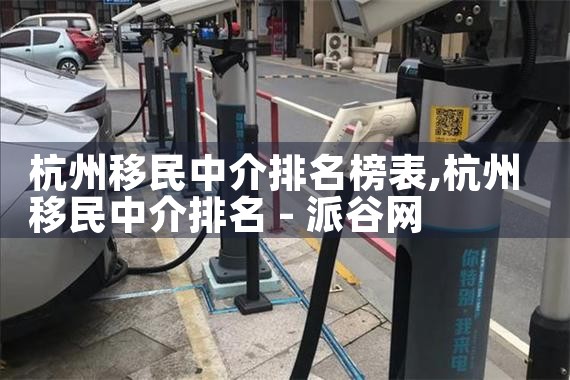 杭州移民中介排名榜表