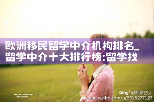 欧洲移民留学中介机构排名