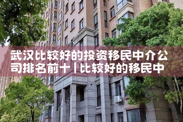 武汉比较好的投资移民中介公司排名前十