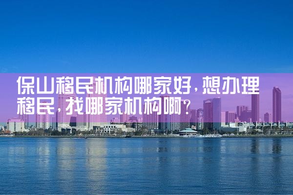 延安移民机构哪家好