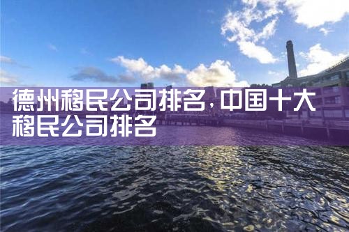 池州移民机构哪家好