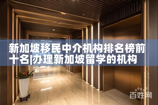 新加坡移民中介机构排名榜前十名