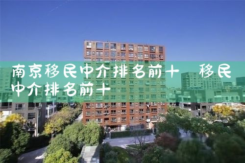 南京移民中介排名前十