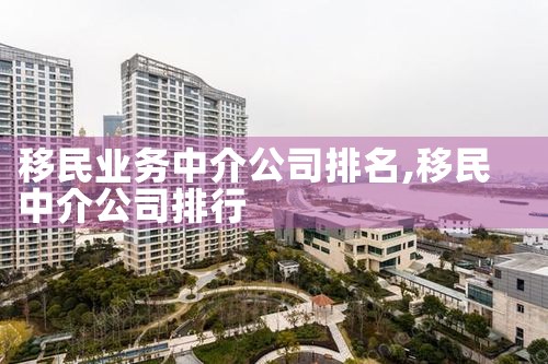 移民业务中介公司排名