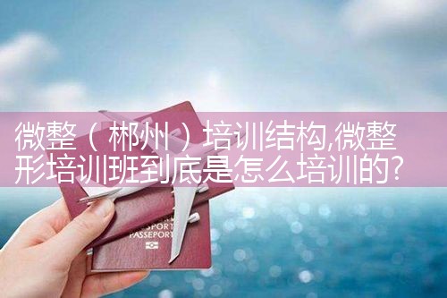 微整(郴州)培训结构