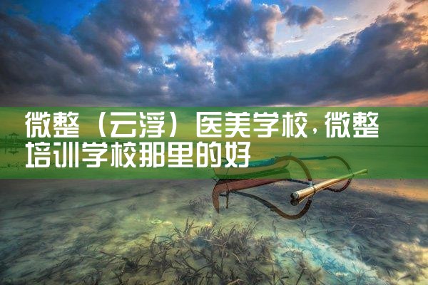 微整(呼和浩特)培训结构