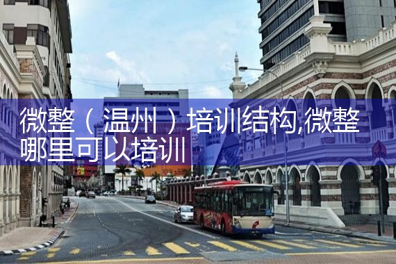 微整(温州)培训结构