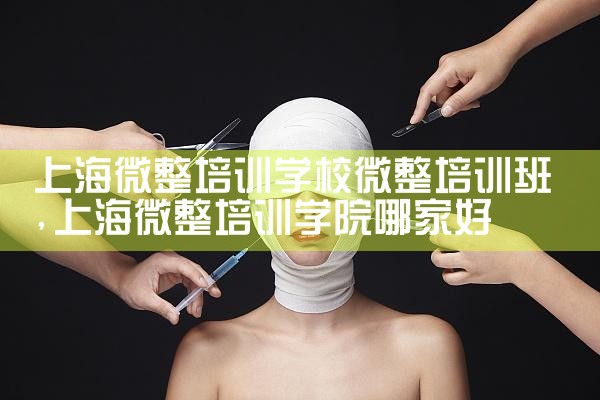 上海微整培训学校微整培训班