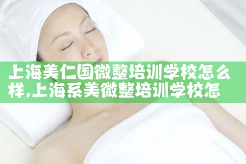 上海美仁国微整培训学校怎么样
