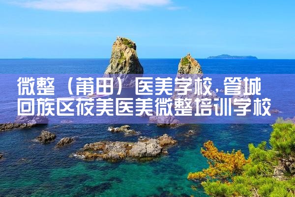 微整(昌都)培训结构