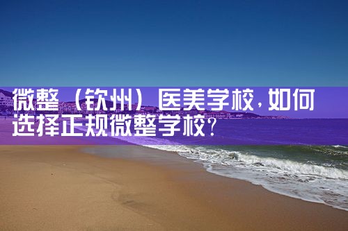 微整(池州)培训结构