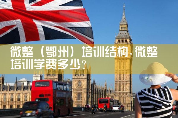 微整(鄂州)培训结构