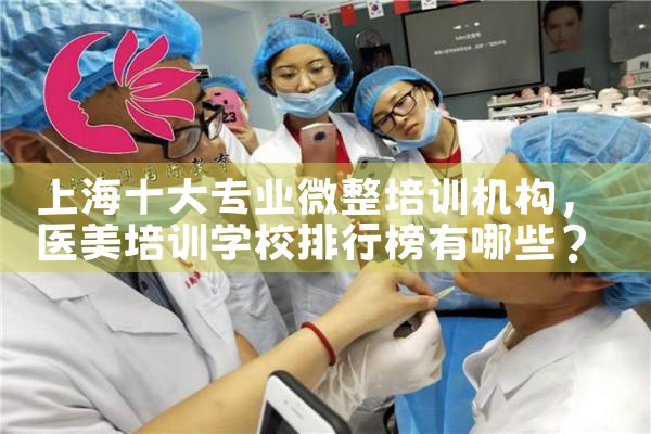 上海十大专业微整培训机构
