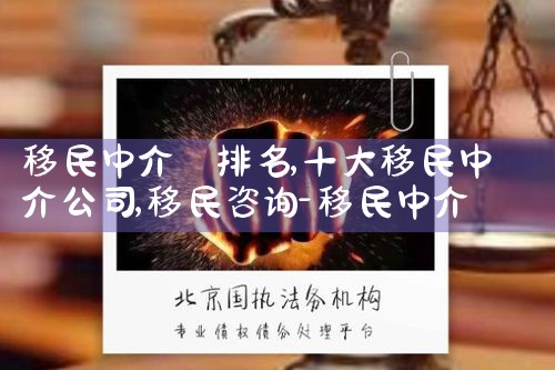 移民中介 排名